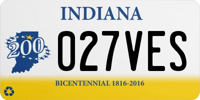 IN license plate 027VES