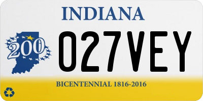 IN license plate 027VEY