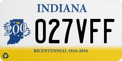 IN license plate 027VFF