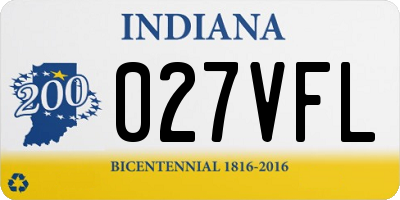 IN license plate 027VFL