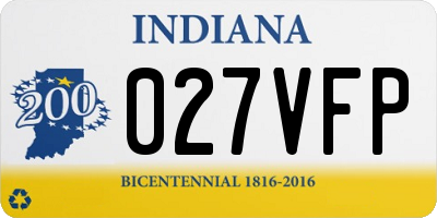 IN license plate 027VFP