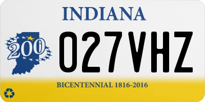 IN license plate 027VHZ