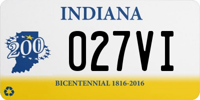 IN license plate 027VI