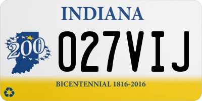 IN license plate 027VIJ