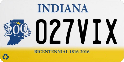 IN license plate 027VIX