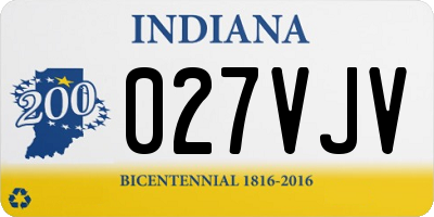 IN license plate 027VJV