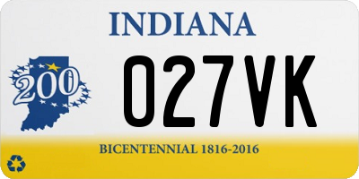 IN license plate 027VK