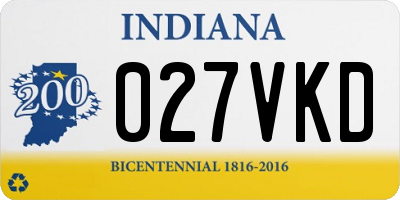 IN license plate 027VKD