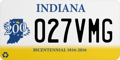 IN license plate 027VMG