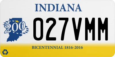 IN license plate 027VMM