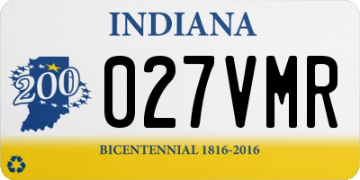 IN license plate 027VMR