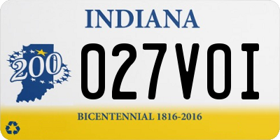IN license plate 027VOI