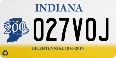 IN license plate 027VOJ