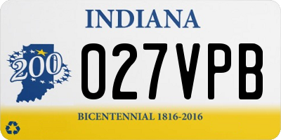 IN license plate 027VPB