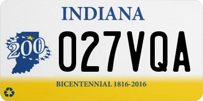 IN license plate 027VQA