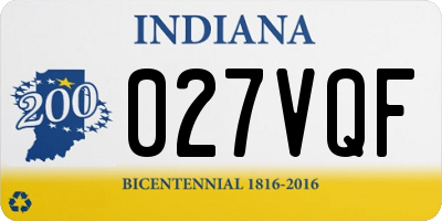 IN license plate 027VQF