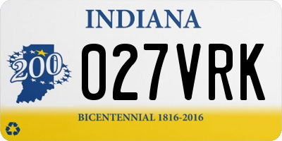 IN license plate 027VRK