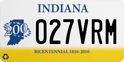 IN license plate 027VRM