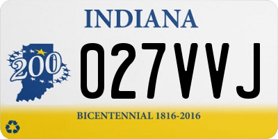 IN license plate 027VVJ