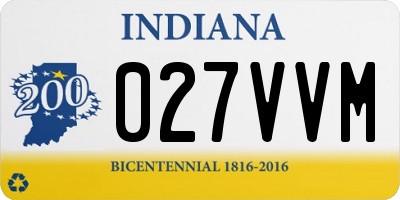 IN license plate 027VVM