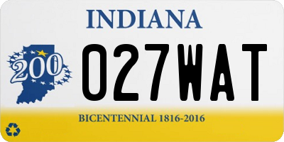 IN license plate 027WAT