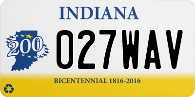 IN license plate 027WAV
