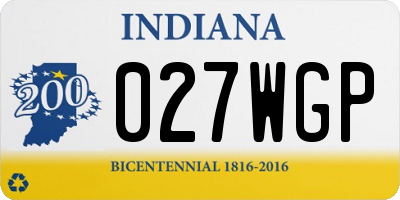 IN license plate 027WGP