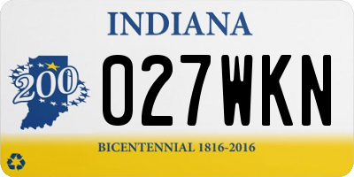 IN license plate 027WKN