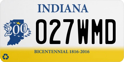 IN license plate 027WMD