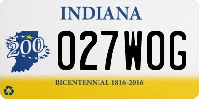 IN license plate 027WOG