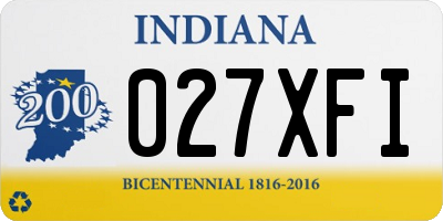 IN license plate 027XFI