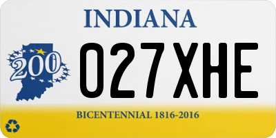 IN license plate 027XHE
