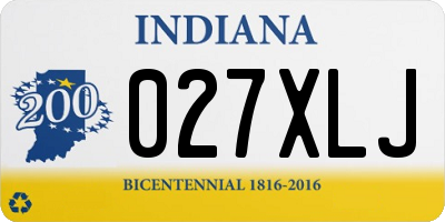 IN license plate 027XLJ