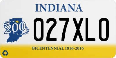 IN license plate 027XLO