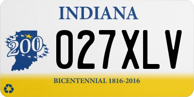 IN license plate 027XLV