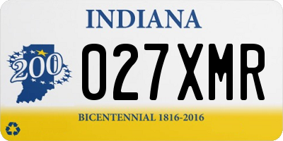 IN license plate 027XMR