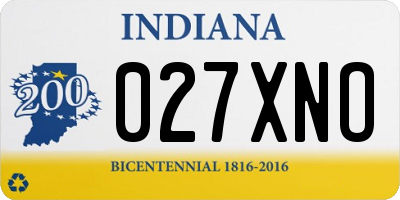 IN license plate 027XNO