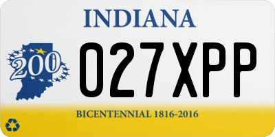 IN license plate 027XPP