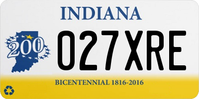 IN license plate 027XRE