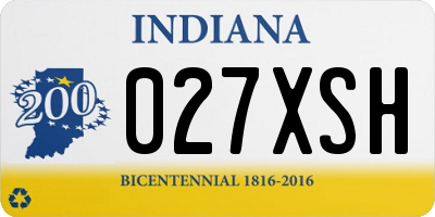 IN license plate 027XSH