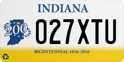 IN license plate 027XTU