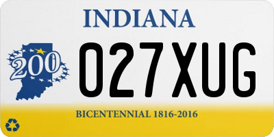IN license plate 027XUG