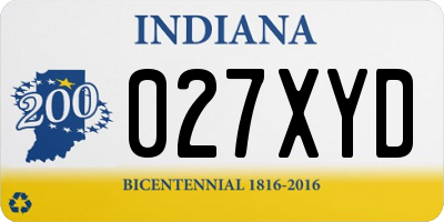 IN license plate 027XYD