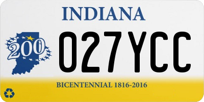 IN license plate 027YCC