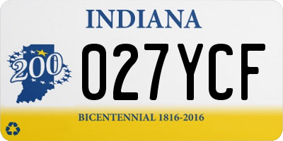 IN license plate 027YCF