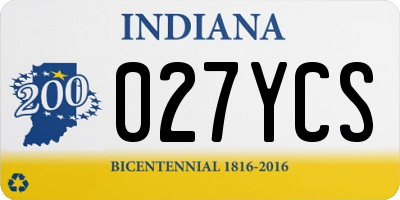 IN license plate 027YCS