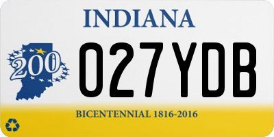 IN license plate 027YDB