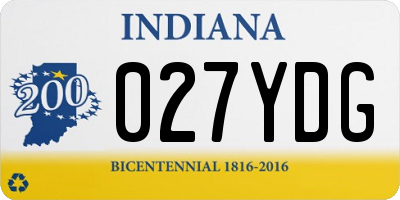 IN license plate 027YDG