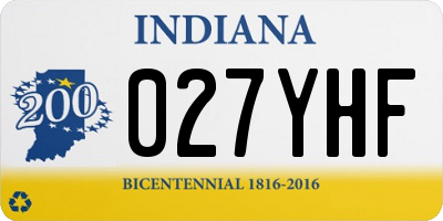 IN license plate 027YHF