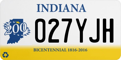 IN license plate 027YJH